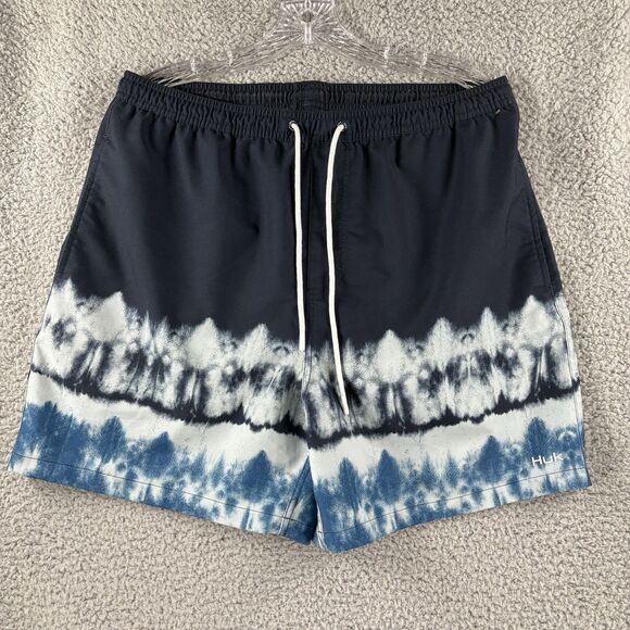 HUK Pursuit Volley Shorts Mens L Large Blue Swim Trunks Mesh Lined Quick Dry - Picture 1 of 8